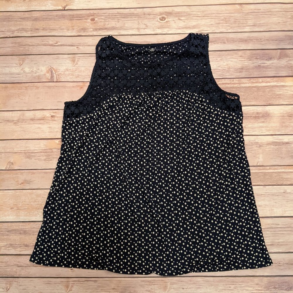 Loft Sleeveless Top Navy Small Petite